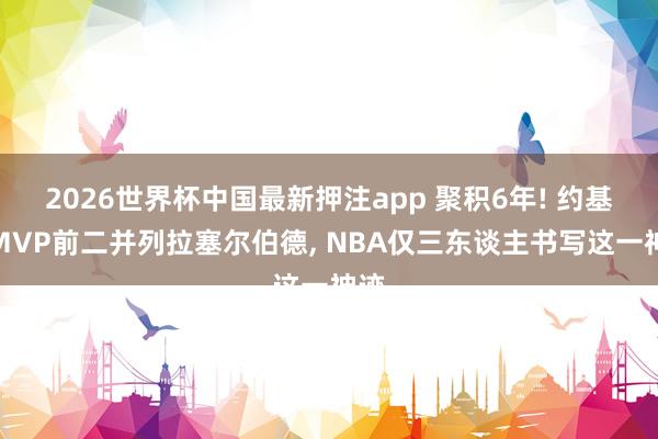 2026世界杯中国最新押注app 聚积6年! 约基奇MVP前二并列拉塞尔伯德， NBA仅三东谈主书写这一神迹